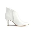 thumbnail image 3 of Unique Bargains Women's Point Toe Patent Leather Stiletto Heel Ankle Boot, 3 of 8