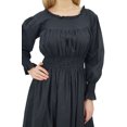 thumbnail image 2 of Bimba Robe Maxi Longue Décontractée en Coton pour Femme à Taille Smockée, 2 of 8