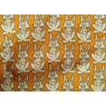 thumbnail image 4 of oneOone Tissu Popeline de Coton Imprimé Bloc de Lapin 56 Pouces de Large, 4 of 4