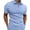 Light Blue, variant on lcziwo Men's Short Sleeve Zipper Polo Shirts Casual Slim Fit Solid COlor Summer Golf Polo Shirt Tops Business Work Shirt Tops 2024 Army Green M