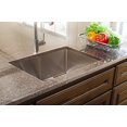 thumbnail image 2 of Franke HFS2522-1 Vector 25" Dual Mount Single Bowl 1-Hole 9" Deep Kitchen Sink with Fast-in Installation System, Stainless Steel, 2 of 3