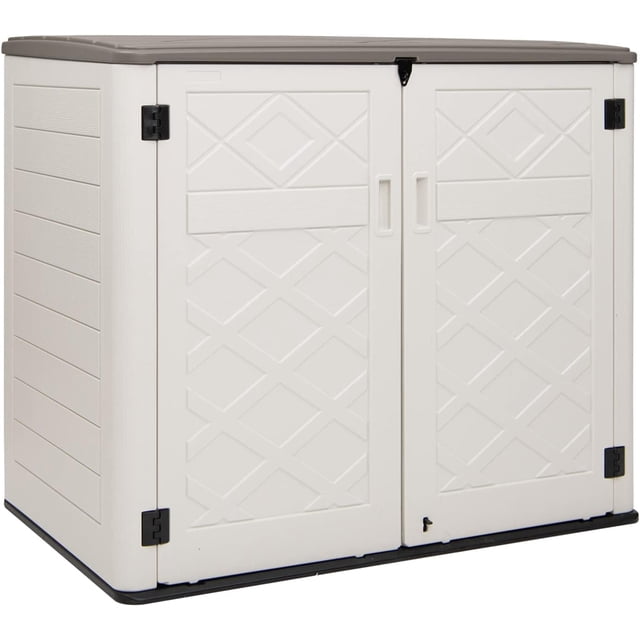 Horti Cubic 38 cu. ft. Outdoor Horizontal Storage Shed