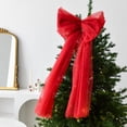 thumbnail image 1 of Wzzjkit Christmas Bows for Christmas Tree, Wreath, Gift Wrapping, Crafts, Wedding, Party, Christmas Bow for Treat Bag Candy Bags, Home Decor Christmas Tree Bows, 1 of 6