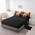 thumbnail image 3 of Queen Saxophone Comforter Sets 7-Piece,Retro Jazz Music Bedding Set with Sheets Bed in a Bag,Musical Notes Bed Sheets Set,Maple Fall Leaves Down Comforter with 2 Throw Pillow Covers, 3 of 5