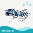 thumbnail image 3 of Ostrich On-Your-Back Outdoor Lounge 5 Position Recline Beach Chair (2 Pack), 3 of 12