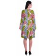 thumbnail image 4 of Moomaya Robe d'Été Fluide à Manches Longues Imprimée pour Femmes, Longueur Genou, Évasée, 4 of 6