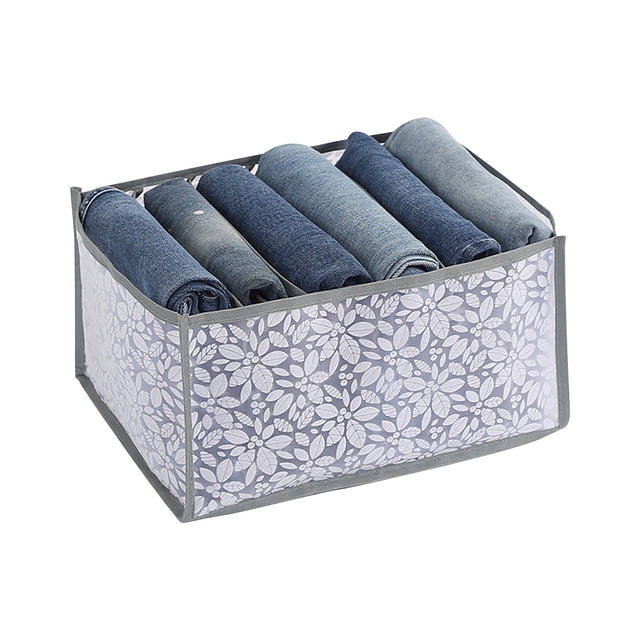 Boovnll Home Storage, Foldable Printed Mesh Underwear Shirt Leggings Jeans Drawer Storage Box, Storage, Storage and Organization, Organization and Storage