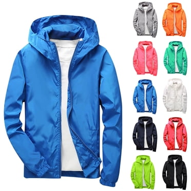 Sentmoon Manteau de Pluie pour Filles Léger à Manches Longues avec Capuche Manteaux Imperméables Coupe-Vent à Fermeture Éclair Couleur Unie Vêtements pour Petites Filles Automne et Hiver Tendance pour le Trajet Vert 5-6 Ans