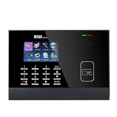 Time Clock M300Plus Biometric Time Attendance Machine EM Card Time Recorder Employee Attendance RFID Card Time Clock ,Easy to Use