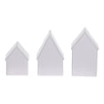 thumbnail image 3 of HOLIDAY TIME Lighted Ceramic House Set of 3, 4.1/5.6/6 IN, 90% Ceramic Warm LED Christmas Tabletop Decor, 3 of 6