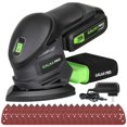 thumbnail image 1 of GALAX PRO Cordless Detail Sander 20V, 20Pcs Sandpapers,12000 RPM Sanders with Dust Collection System for Tight Spaces Sanding in Home Decoration, Bat, 1 of 8