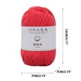 thumbnail image 3 of Birdeem 4 Strands of Combed Milk Cotton Thread Diy Doll Cotton Crochet Thread Wool Ball, 3 of 4