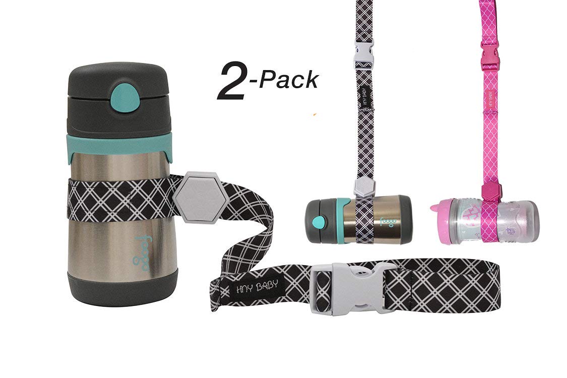 Sippy Cup Straps for Baby Bottle Toy Leash 2 Pack for Stroller High Chair Strap