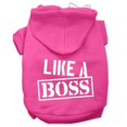thumbnail image 1 of Like A Boss Screen Print Pet Hoodies Bright Pink Size Xs (8), 1 of 1