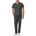 thumbnail image 2 of Adar Mens Medical Scrubs Set Medical Uniforms - Roomy Fit (30 Colors), 2 of 7