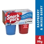 Snack Pack® Juicy Gels®Raspberry and Mixed Berry Fruit Juice Cups