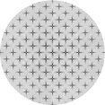 thumbnail image 1 of Ahgly Company Tapis Rond Lavable en Machine Intérieur Transitionnel Gris Platine, 5 Pieds Rond, 1 of 7