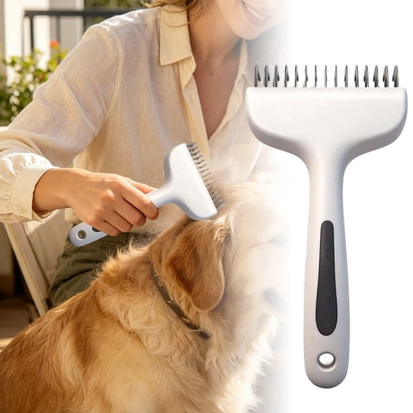 Gentle Grooming Brush for Self Cleaning, Detangling Comb for Pet Hair Care and Coat, Suitable for Cats and Dogs, Soft Bristle Pet Brush for Daily Grooming and Massage