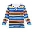 thumbnail image 1 of Children'S Shirt Long Sleeve Tee With Mock Neck Two Piece Design For Boys And Girls Dark Blue 110/3 —4, 1 of 3