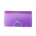 thumbnail image 2 of Accordion File Folder with Bill Clips 13 Pocket A6 Mini Organizer Plastic Transparent for Receipts Coupons Home Office Document Storage Hzhnb | Plastic, Purple, 2 of 9
