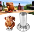 thumbnail image 1 of Stainless Steel Beer Can Chicken Stand - Perfect for Grilling or Oven Roasting,, 1 of 8