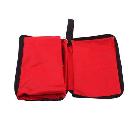 Graflsoa Compact Red Wheeled Shopping Trolley Bag - Foldable, Lightweight, and Eco-Friendly for Daily Use