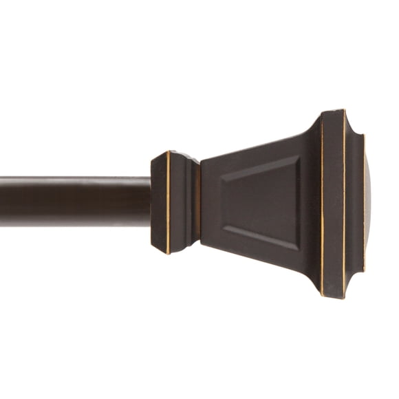 Kenney KN75350 Seville Tringle à Rideau Décorative Standard pour Fenêtre 5/8 Pouces, 28-48 Pouces, Bronze Huilé