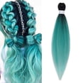 thumbnail image 1 of EGNMCR Perruques Cheveux Humains un Filament de Cheveux au Crochet Dégradé Pré-Étirés Pièce d'Extension de 26 Pouces, 1 of 8