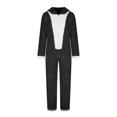 thumbnail image 4 of Combinaison Short pour Femme d'Hiver Adulte Grenouillère Costume Fermeture Éclair devant à Capuche Tenue de Détente Combinaison Pyjama Confortable Combinaisons Décontractées pour Femmes en Liquidation, 4 of 7