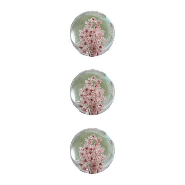 Baohd Exquisite Flower Crystal Ball Adding Elegance To Space Easily Portable Daisy red 7cm 3Set