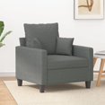 thumbnail image 1 of vidaXL Sofa Chair Dark Grey 60 cm Fabric, 1 of 5