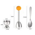 thumbnail image 3 of HBFAGFB Egg Topper Set: 2 Egg Cups, 2 Spoons, 1 Cutter for Soft Hard Boiled Eggs, 3 of 3