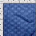 thumbnail image 2 of oneOone Polyester Lycra Medium Blue Fabric Polka Dots Sewing Material Print Fabric by The Yard 56 Inch Wide, 2 of 4