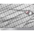 thumbnail image 3 of Soimoi Black polyester Crepe Fabric Diagonal Check Print Sewing Fabric Yard 52 Inch Wide, 3 of 5