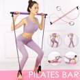 thumbnail image 1 of JUNWELL Pilates Bar Kit W/Resistance Band Adjustable Home Exercise Stick Toning Gym, 1 of 9