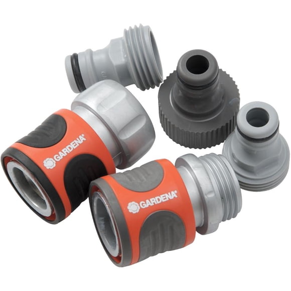 GARDENA Quick Connect Connector Premium Hose Starter Kit, Rust Resistant and Leak Free Solution for Hose Connections