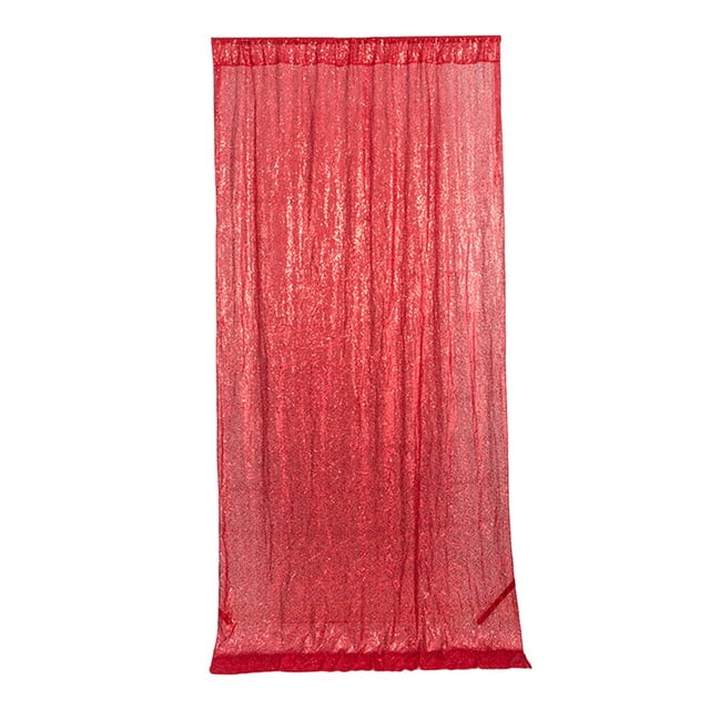 LNGOOR Sequin Curtain - Solid Color - Shiny Long Glitter - Foldable - Party Decoration - Easy Installation - Wedding Party Sequin Panel - Party Favors