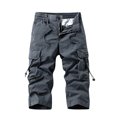 thumbnail image 2 of Styesk Mens Shorts Men's Stretch Cargo Shorts Casual Drawstring Classic Summer Short With Multi Pockets, 2 of 4