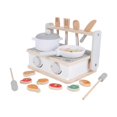 thumbnail image 1 of Bunblic Kitchen Cooking Set Kids Toy Grill Stovetop Toy with Accessories Wooden Play Kitchen Toy for Kids Age 3 Year up Holiday Gifts, 1 of 8