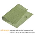 thumbnail image 4 of Unique Bargains Napperons 450x300mm Lot de 2 Napperons en PVC Lavables Tissés Vert Gazon, 4 of 6