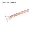 thumbnail image 2 of Unique Bargains 48 Yards Mesh Tube 3/16 Inch Decor Tubing Flex for Wreath,DIY Craft Orange Silver, 2 of 3