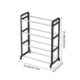 thumbnail image 3 of Todaioua 4-Tier Shoe Rack, Shoe Storage Shelf Organizer, Durable Plastic Structure Free Standing Shoe Rack for Closet Entryway Doorway Hallway Bedroom, 3 of 9