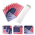 thumbnail image 2 of 25pcs American Hand Held Flags Mini Usa National Country Hand Held Stick Flags Polyester Cloth 14x21cm (red) Banmo, 2 of 2