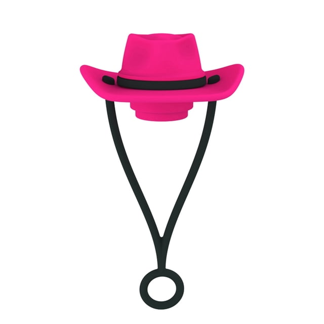 Lanyard Chapeau de Cowboy Housse en Paille de Silicone - Réutilisable pour Tasses