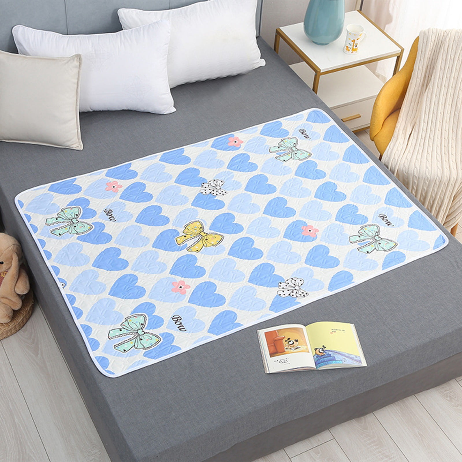 Todaioua Alèses Lavables 59” x 39” à Haute Absorption, Imperméables et à Séchage Rapide, Alèses d'Allaitement pour Incontinence, Alèses de Lit Réutilisables et Lavables pour Chiens, Changement de Couche et Adultes