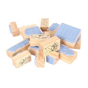 Wooden Rubber StampWooden Rubber Stamp Delicate Rubber Stamp Wood Stamps Streamlined Design