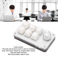 thumbnail image 4 of Programmable Keyboard, One Handed Mechanical Keyboard Convenient Durable  for PC Computer White, 4 of 7