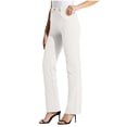 thumbnail image 1 of Soki Dress Pants Women Work Business Pants Tummy Control Office Straight Leg Trousers High Waisted Ladies Slacks, 1 of 8