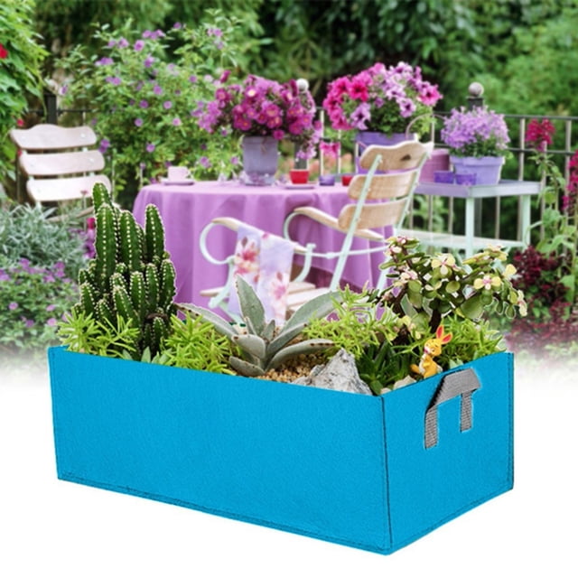 Yhmxh Closet Organizers and Storage Rectangular Garden Growing Bag Plants Bags Square Planting Container Fabric Garden Grow