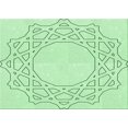thumbnail image 1 of Ahgly Company Machine Washable Indoor Rectangle Transitional Mint Green Area Rugs, 5' x 8', 1 of 7